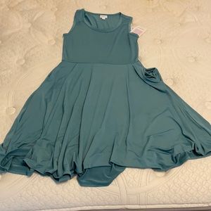 Green Large LulaRoe Nicki dress